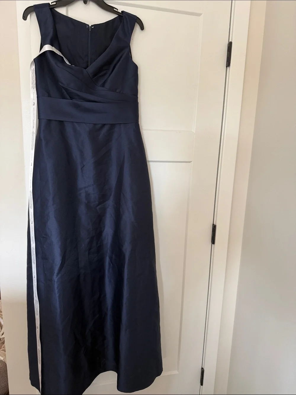 ALFRED SUNG Navy V-Neck Sleeveless Maxi Dress - Picture 1 of 8